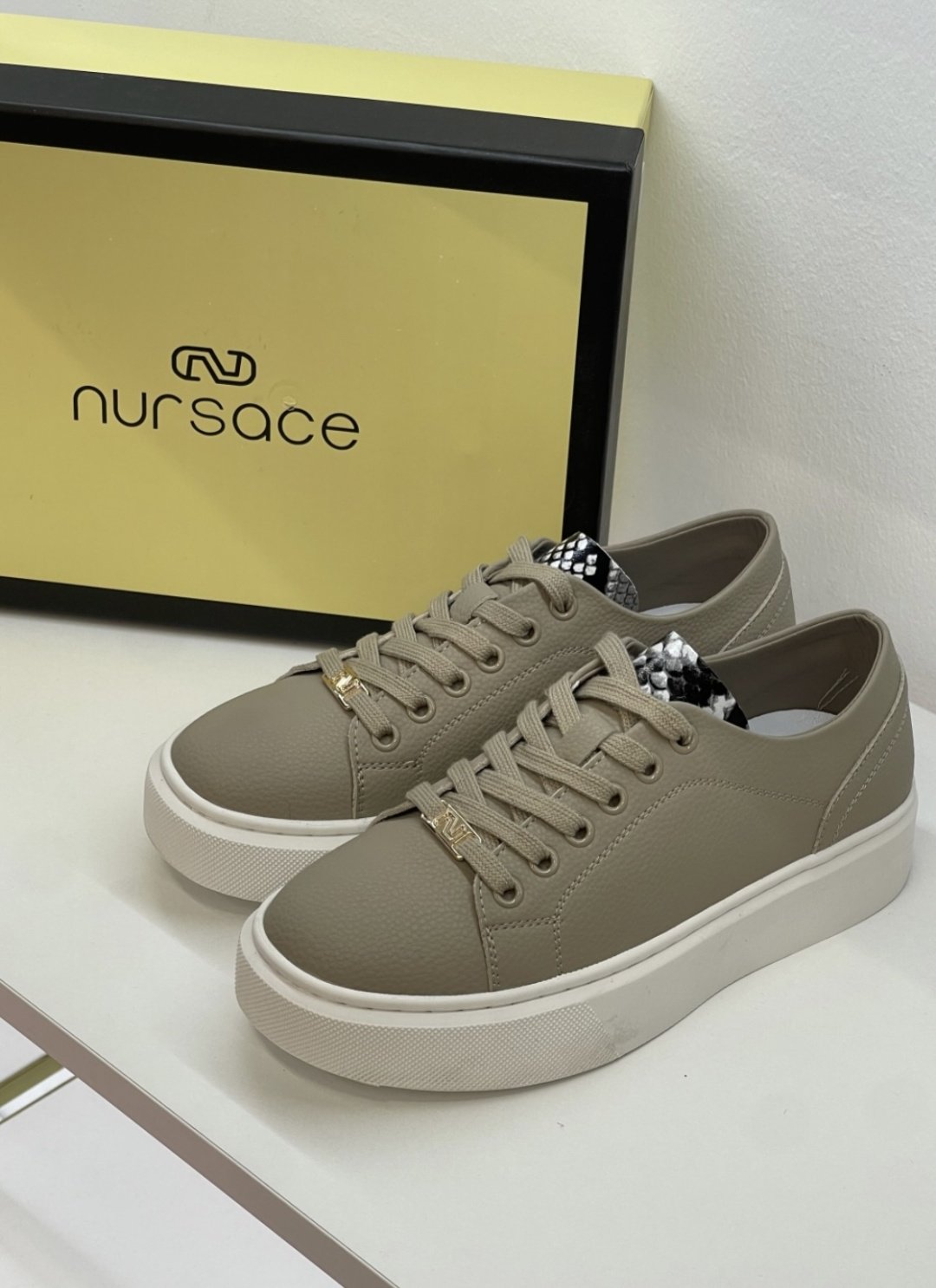 Кеды Nursace кеды бежевый, бронзовый