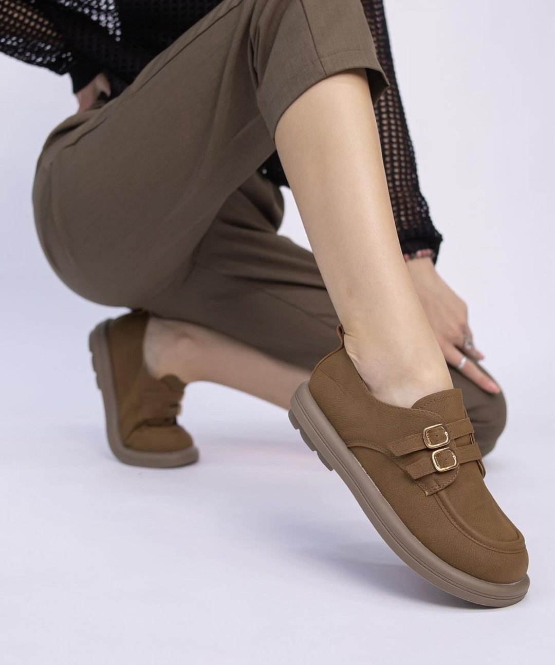 Мокасины Fashion коричневый