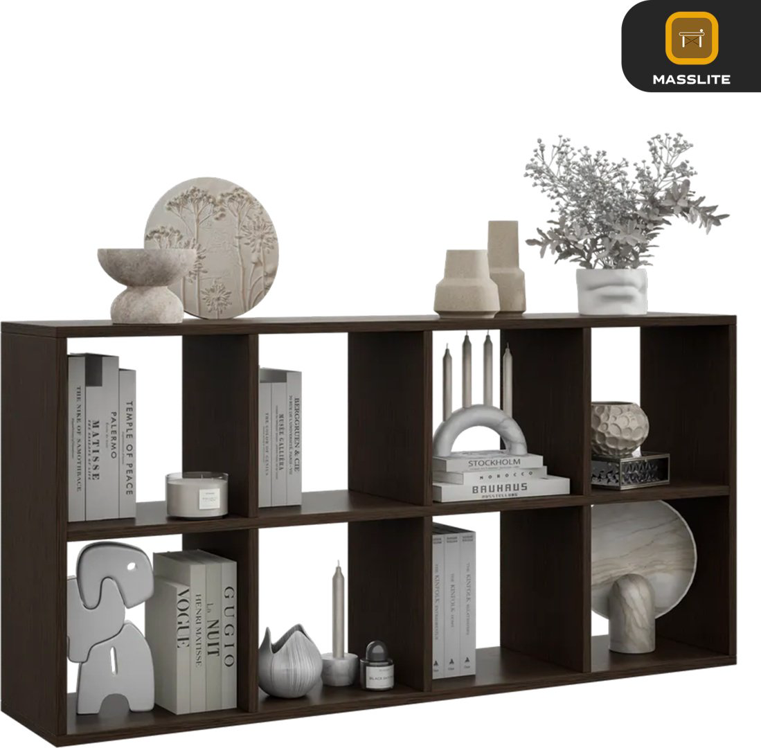 Стеллаж напольный MassLite ZHM-000143, 58x25x116.4 см, темно-коричневый купить,NaN