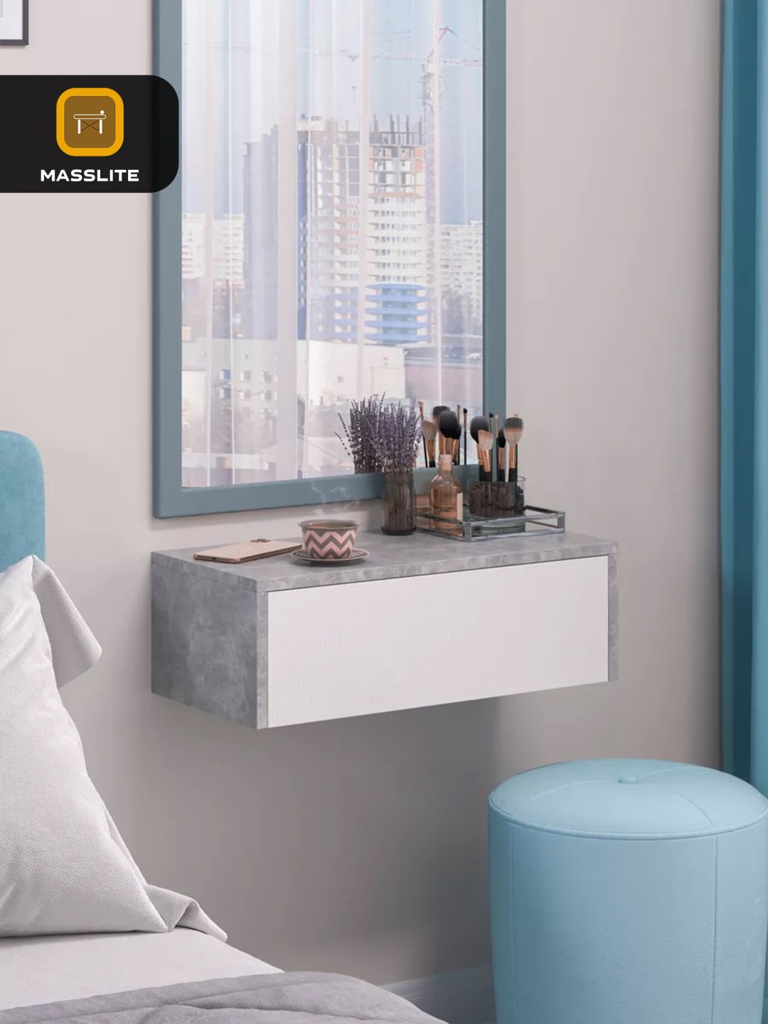 Туалетный столик MassLite DD-001153 61x29x20 см, ЛДСП купить,NaN