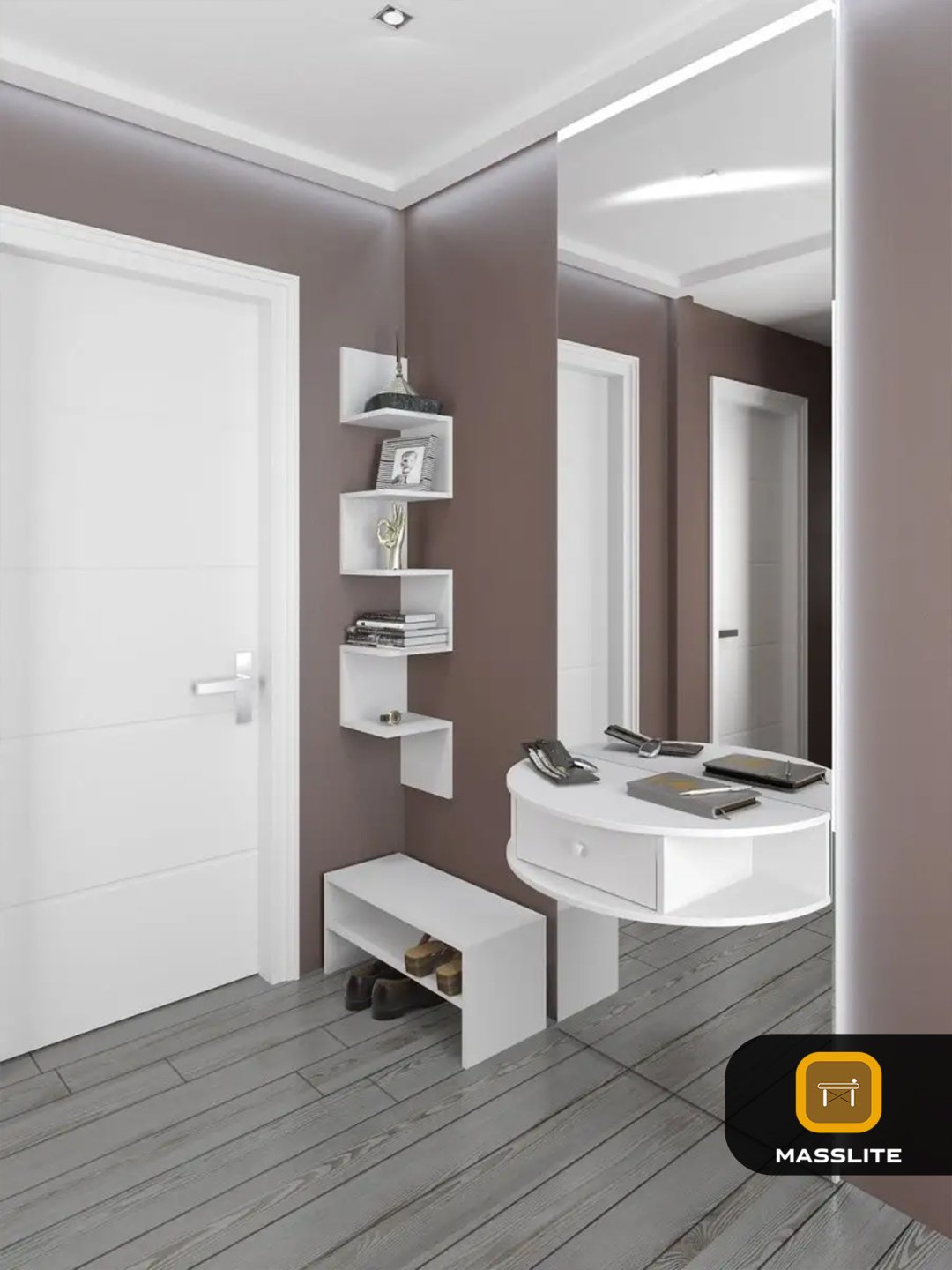 Туалетный столик MassLite BH-000053 75x40x18 см, ЛДСП, ДСП купить,NaN