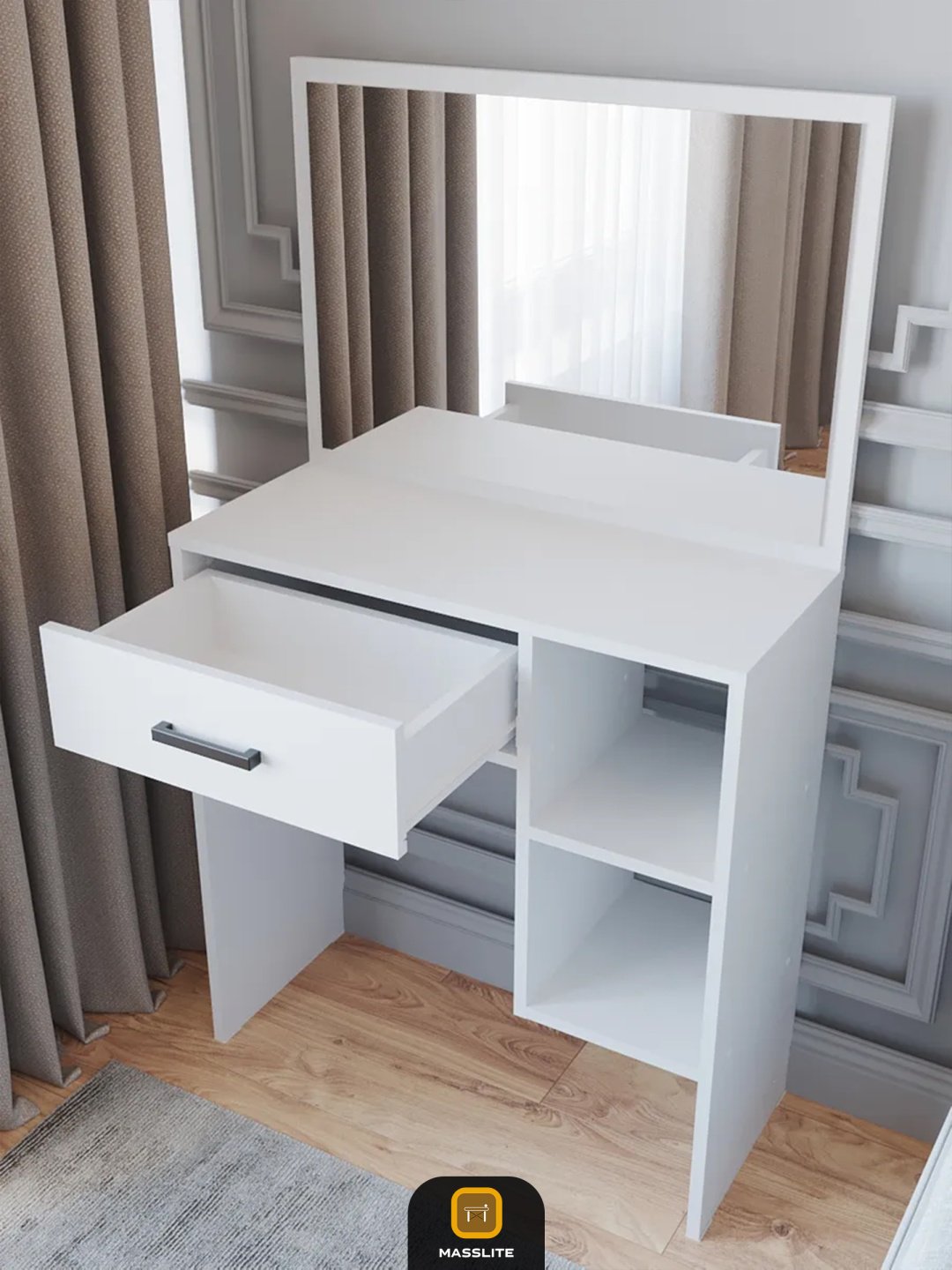 Туалетный столик MassLite BH-000051 71.6x30.1x125.4 см, ЛДСП купить,NaN