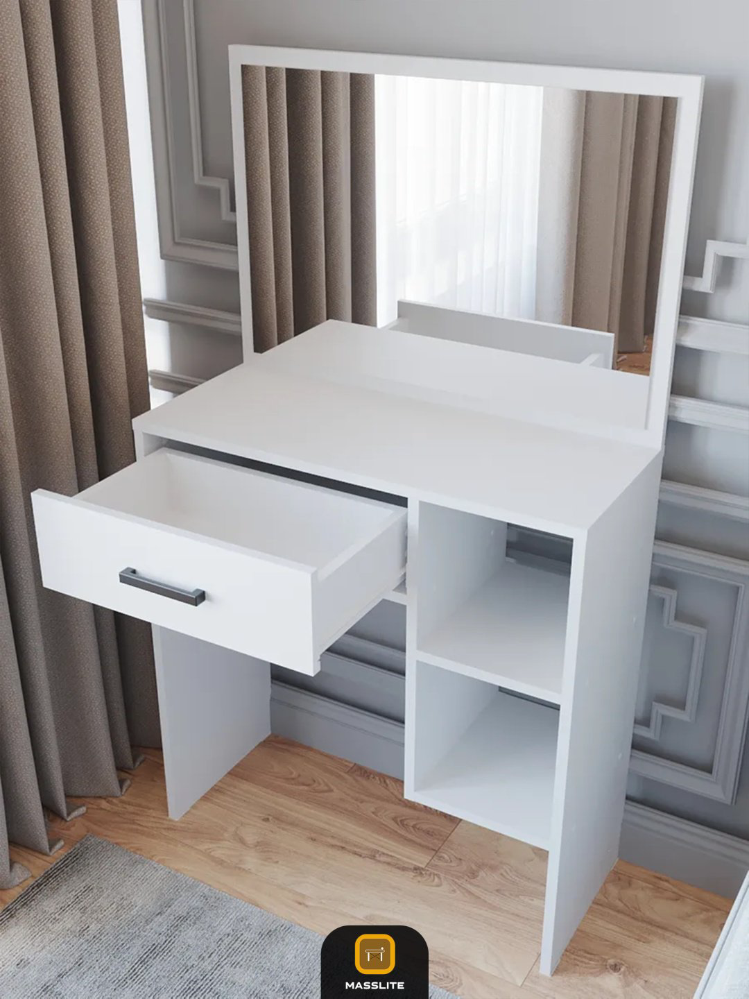 Туалетный столик MassLite BH-000051 71.6x30.1x125.4 см, ЛДСП купить,NaN
