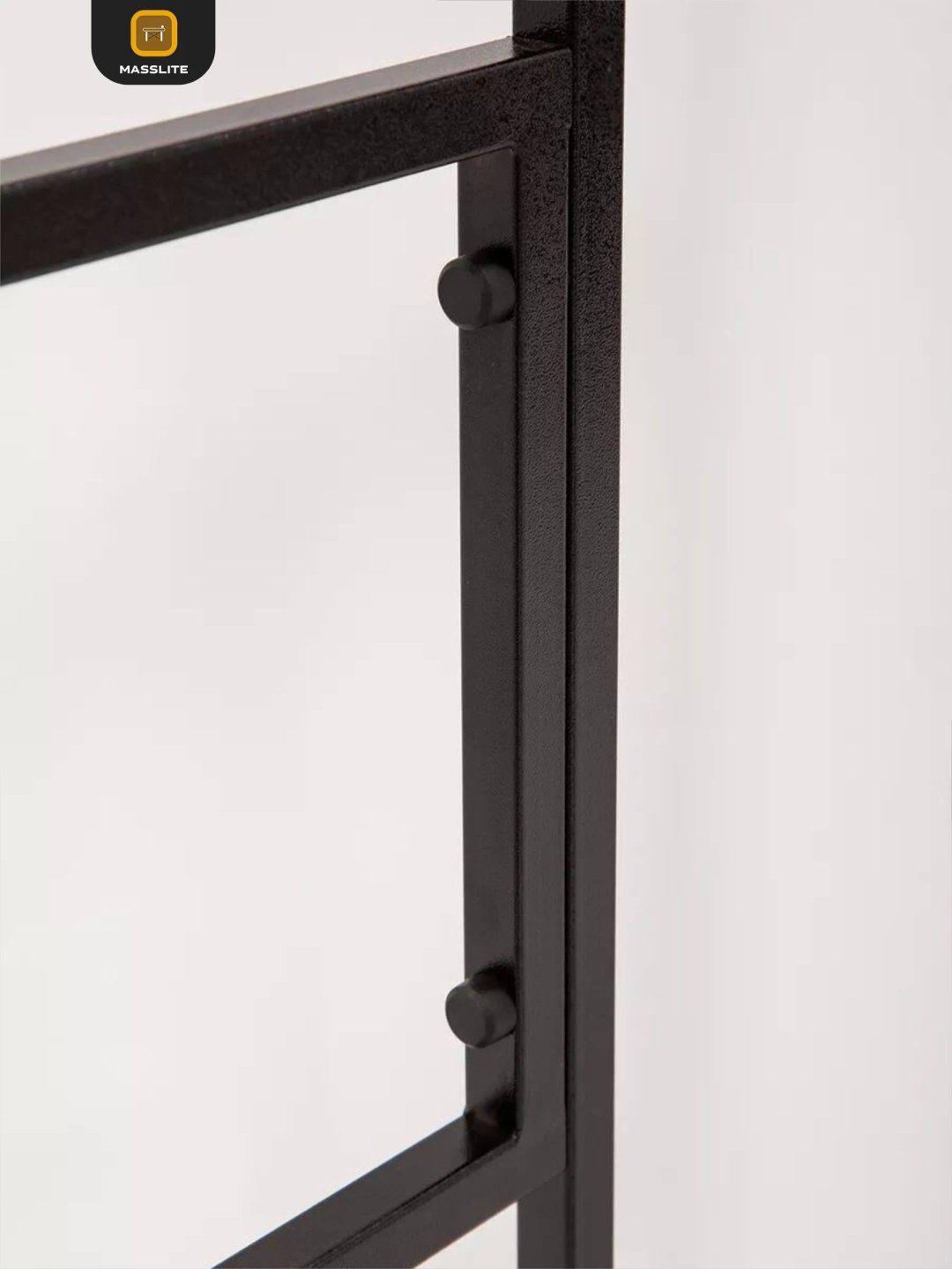 Стеллаж над стиральной машиной MassLite, 66x55x165 см, черный, белый купить,NaN