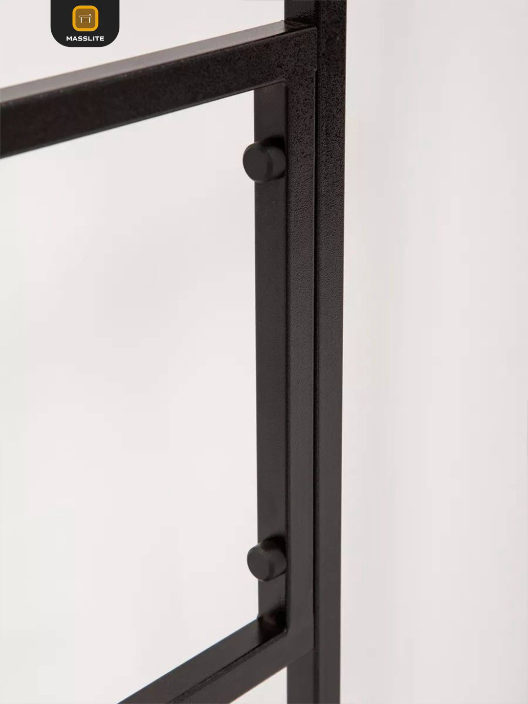 Стеллаж над стиральной машиной MassLite, 66x55x165 см, черный, белый купить,NaN