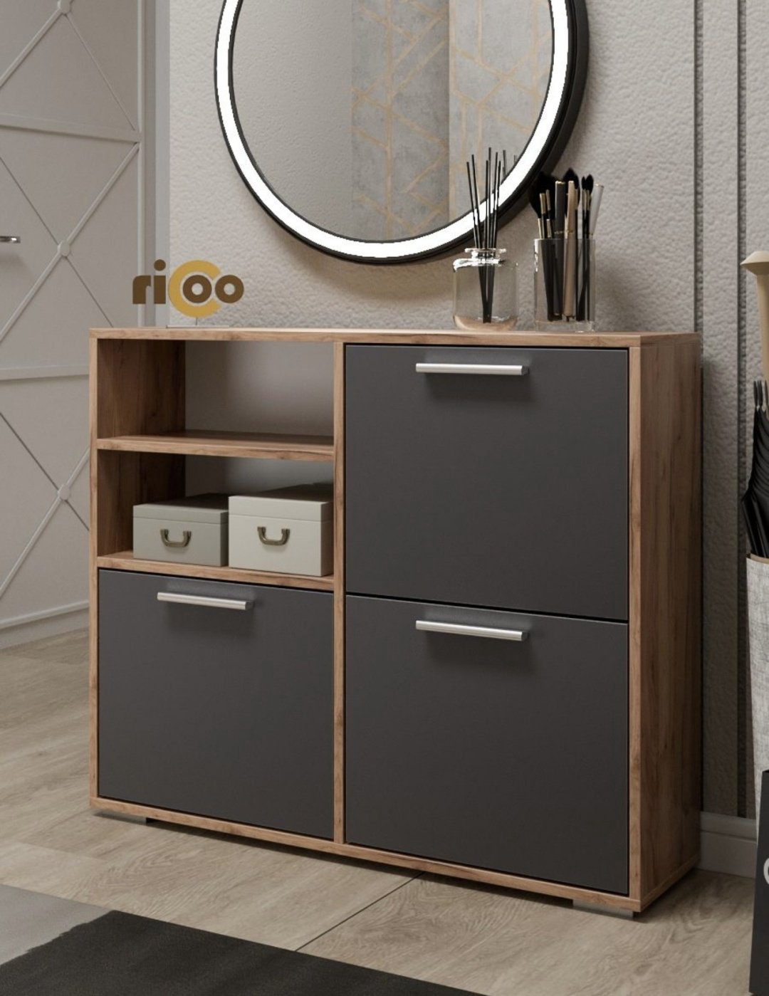Тумба для обуви Ricoo 96x24x79 см, ЛДСП купить,NaN