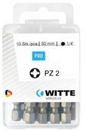 Бита WITTE Industrial 427546200  PZ 2 х 50 мм 1/4" E6.3 10 шт