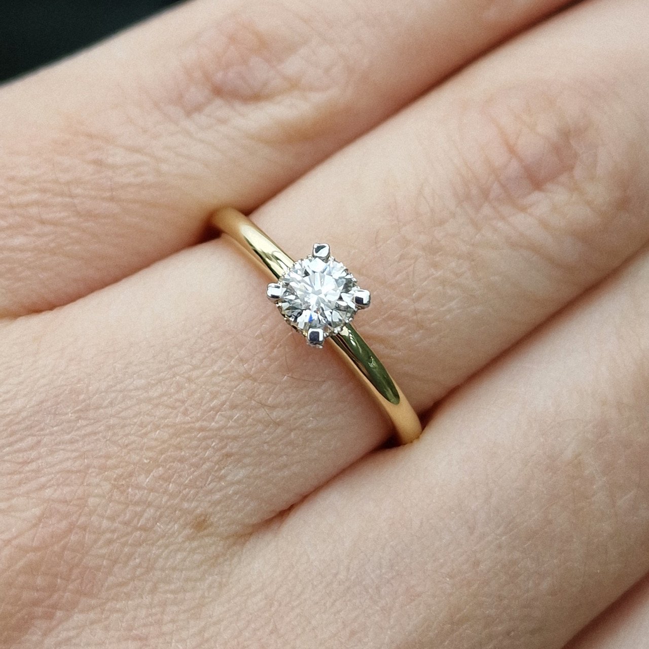 Кольцо Deimantas 99250796 16,5р 2,35гр 0,38ct. купить,NaN