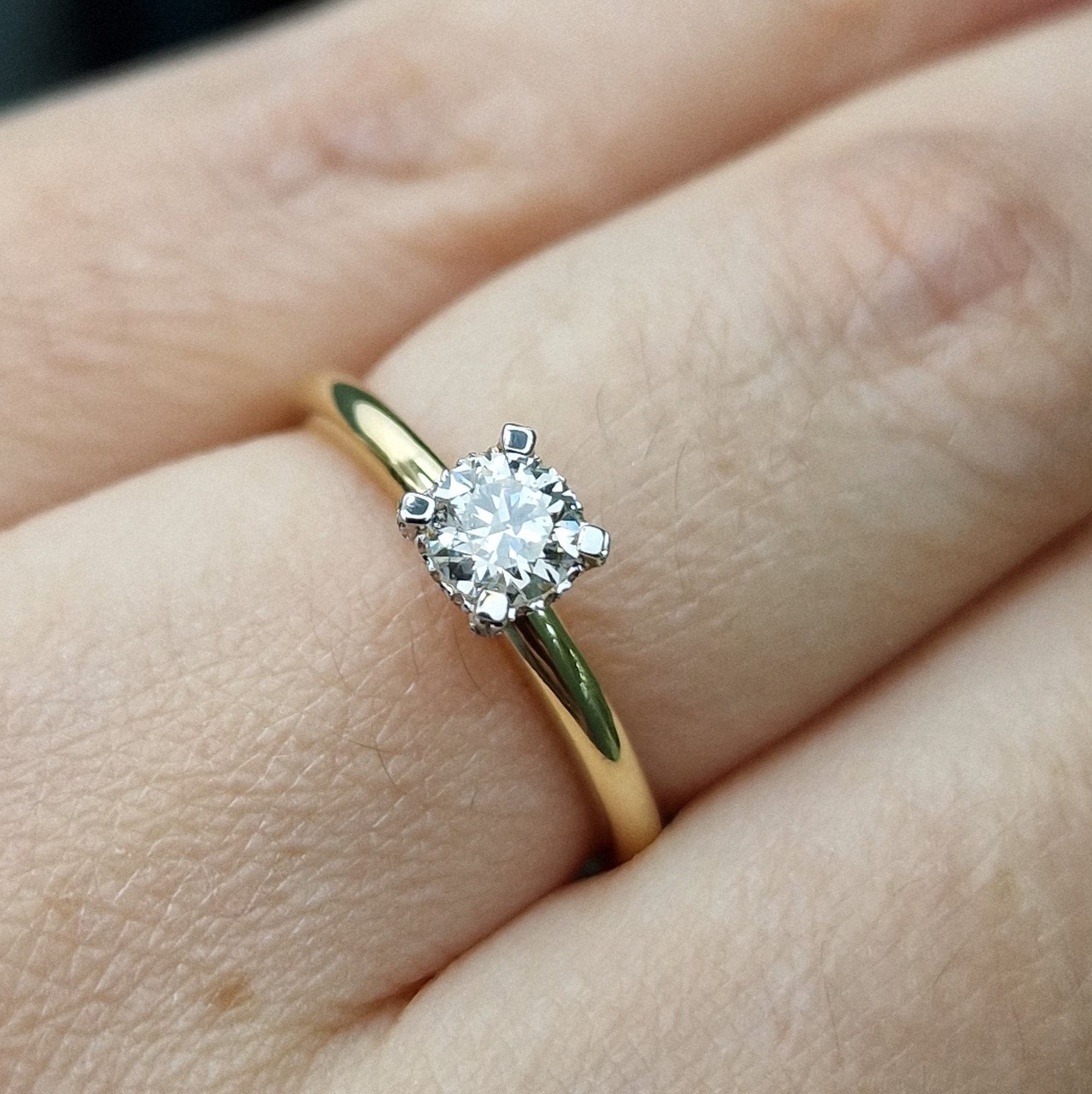 Кольцо Deimantas 99251193 17,5р 2,61гр 0,41ct. купить,NaN