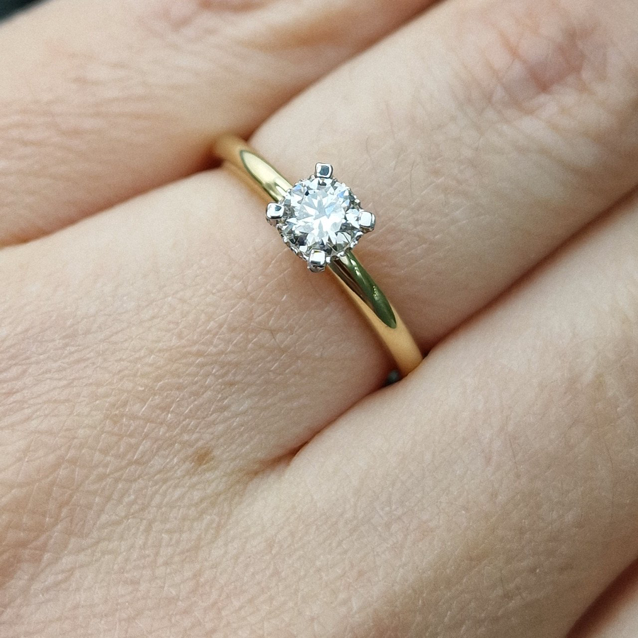 Кольцо Deimantas 99251193 17,5р 2,61гр 0,41ct. купить,NaN