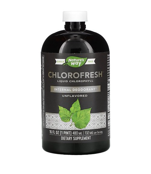 Nature's Way Chlorofresh жидкий хлорофилл без вкуса 480 мл купить,NaN