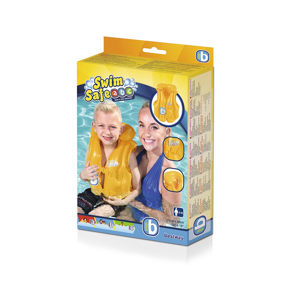 Жилет для плавания BestWay Swim Safe 32034 желтый - ForteMarket Жилет для плавания BestWay Swim Safe 32034 желтый купить,0