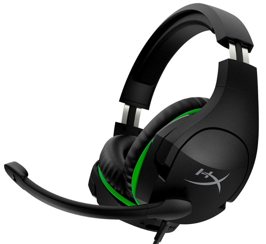 Наушники HyperX CloudX Stinger Xbox Black-Green 4P5K1AA купить,NaN