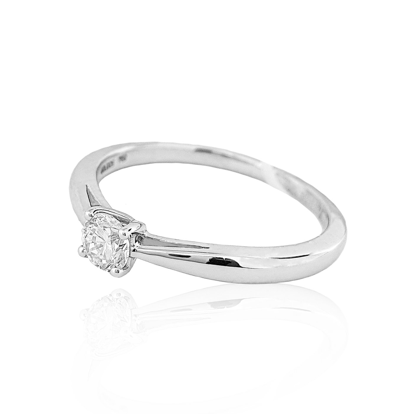 Кольцо Goldos DR5755W 17р 1,8гр 0,23ct. купить,NaN