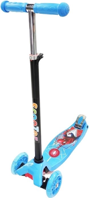 Самокат детский ScooTer Junior Cartoon 89765-7 голубой