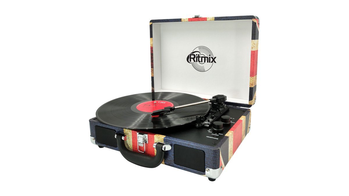 Виниловый проигрыватель Ritmix LP-120B UK Flag купить,NaN