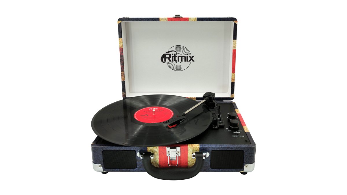 Виниловый проигрыватель Ritmix LP-120B UK Flag купить,NaN
