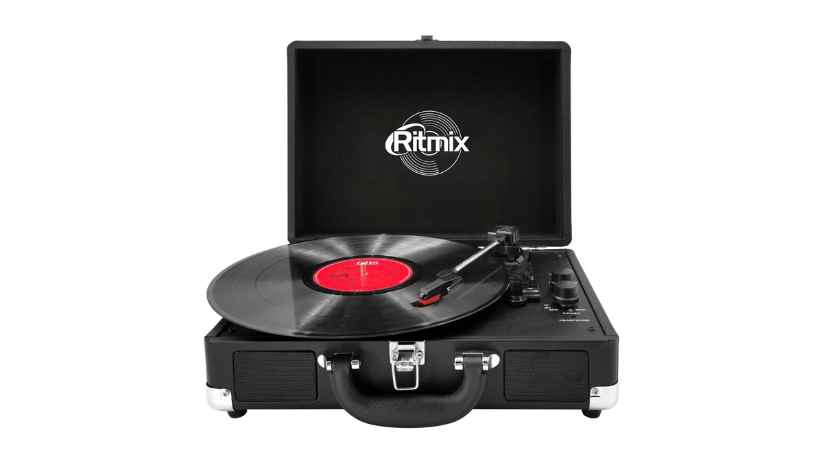 Виниловый проигрыватель Ritmix LP-120B черный купить,0