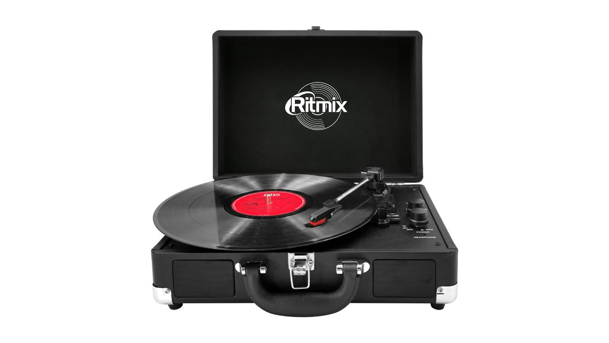Виниловый проигрыватель Ritmix LP-120B черный купить,NaN