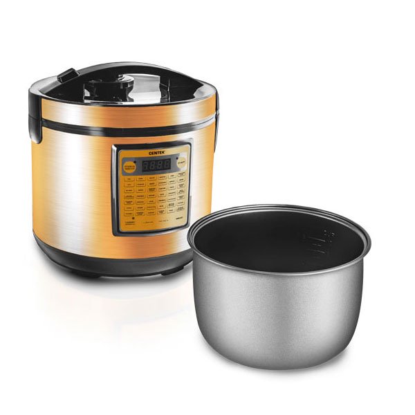 Мультиварка Centek CT-1495 Ceramic золотистая купить,0