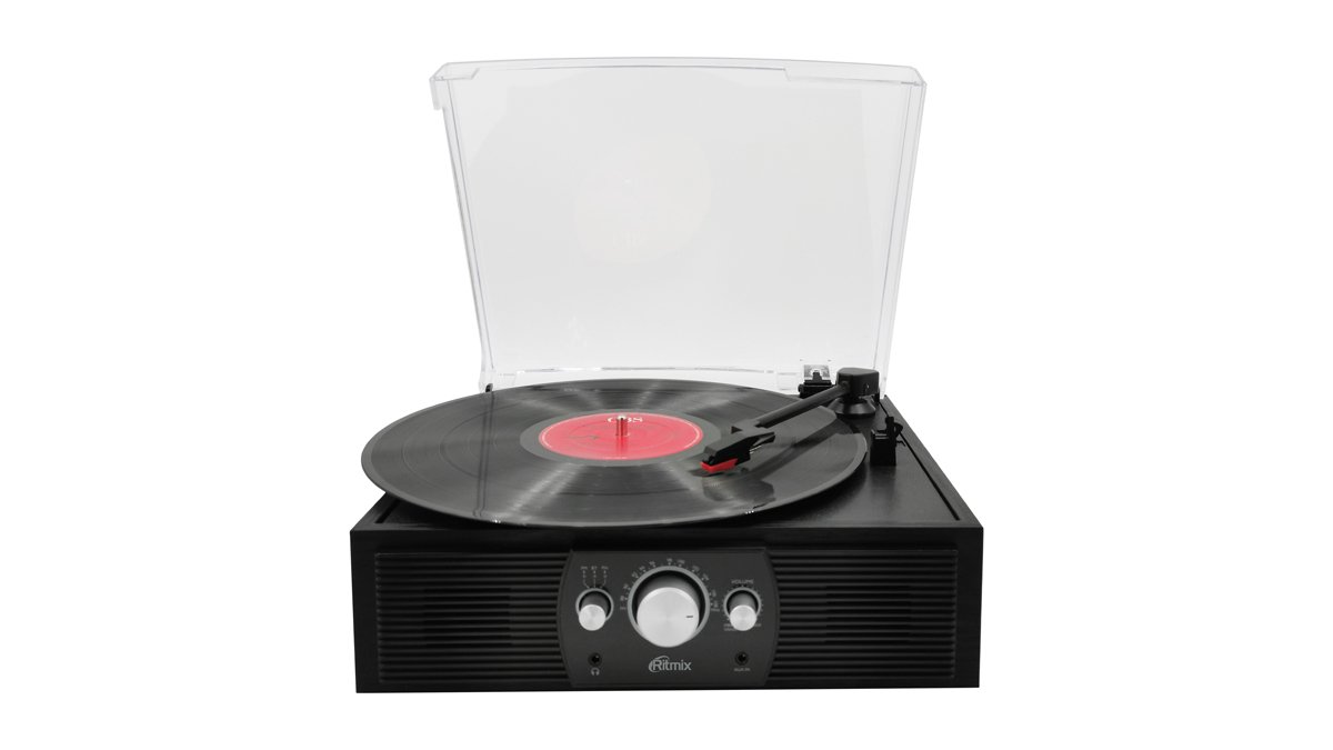 Виниловый проигрыватель Ritmix LP-200B черный - ForteMarket Виниловый проигрыватель Ritmix LP-200B черный купить,0