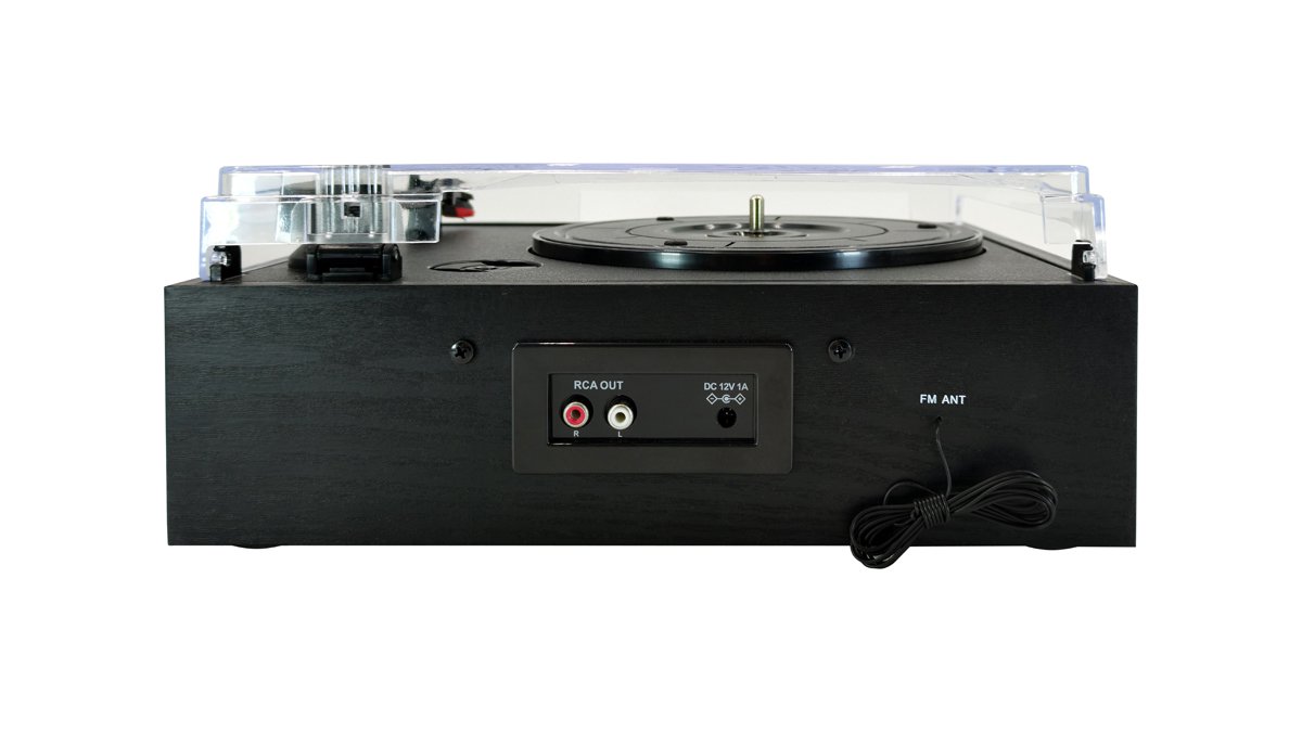 Виниловый проигрыватель Ritmix LP-200B черный - ForteMarket Виниловый проигрыватель Ritmix LP-200B черный купить,0