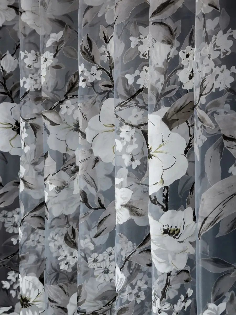 Тюль I-linen 300x260 см 1 шт, полиэстер, белый купить,NaN