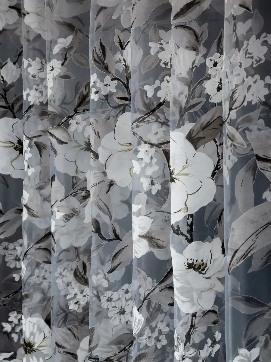 Тюль I-linen 300x260 см 1 шт, полиэстер, белый купить,NaN