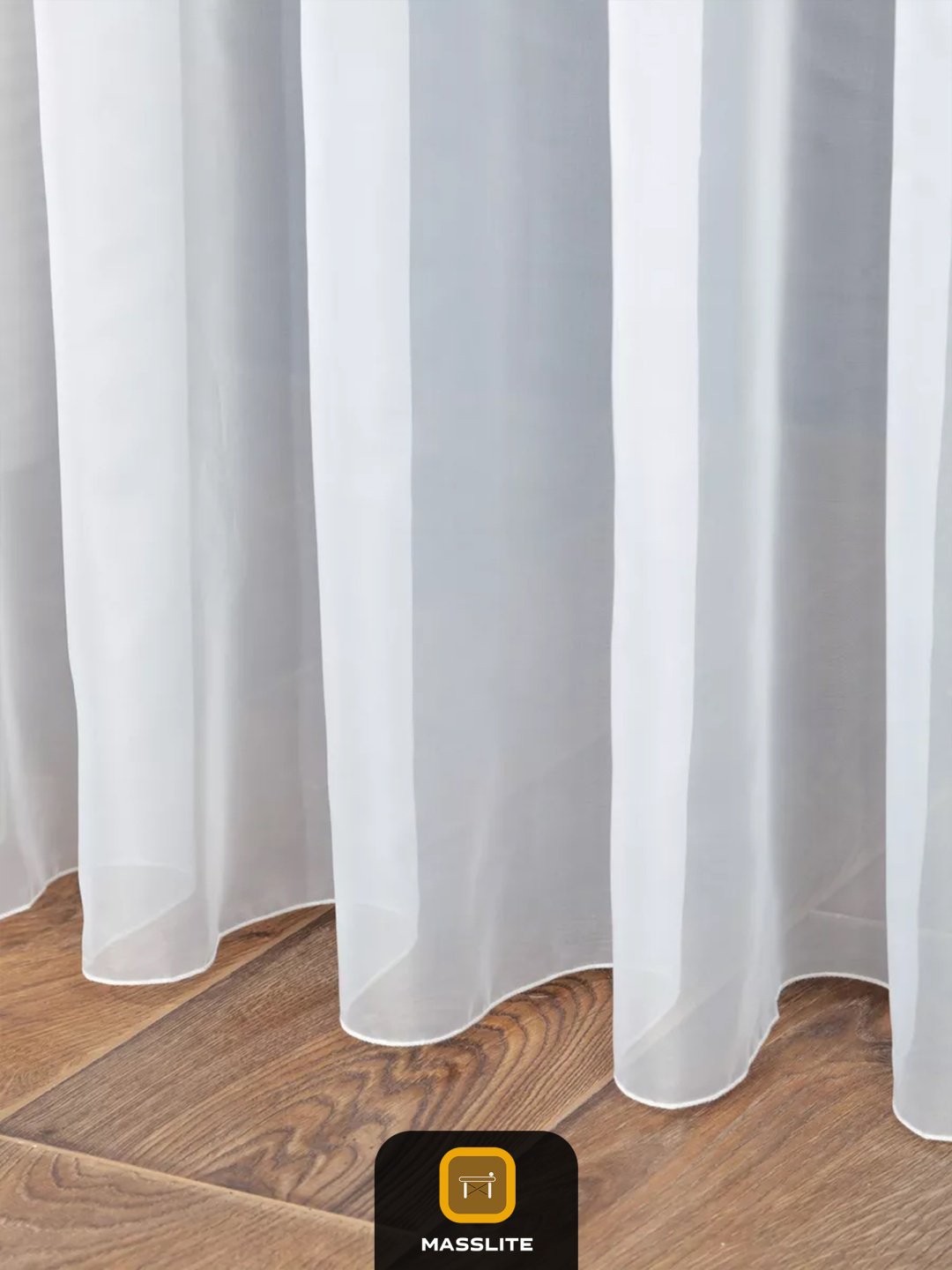 Тюль MassLite 300x250 см 1 шт, полиэстер, белый купить,NaN