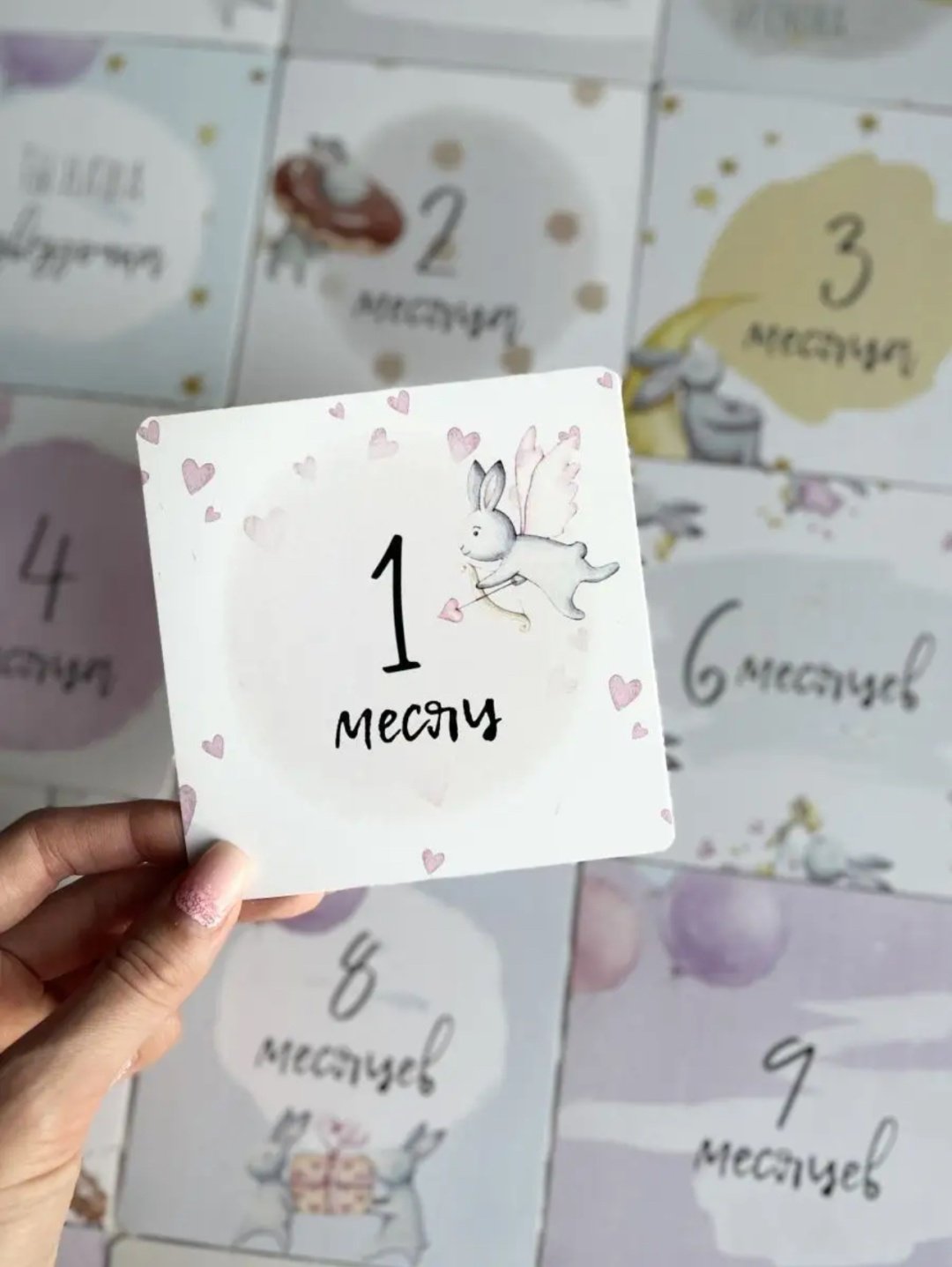 Для фотосессии новорожденной доченьки карточка 36 шт купить,NaN