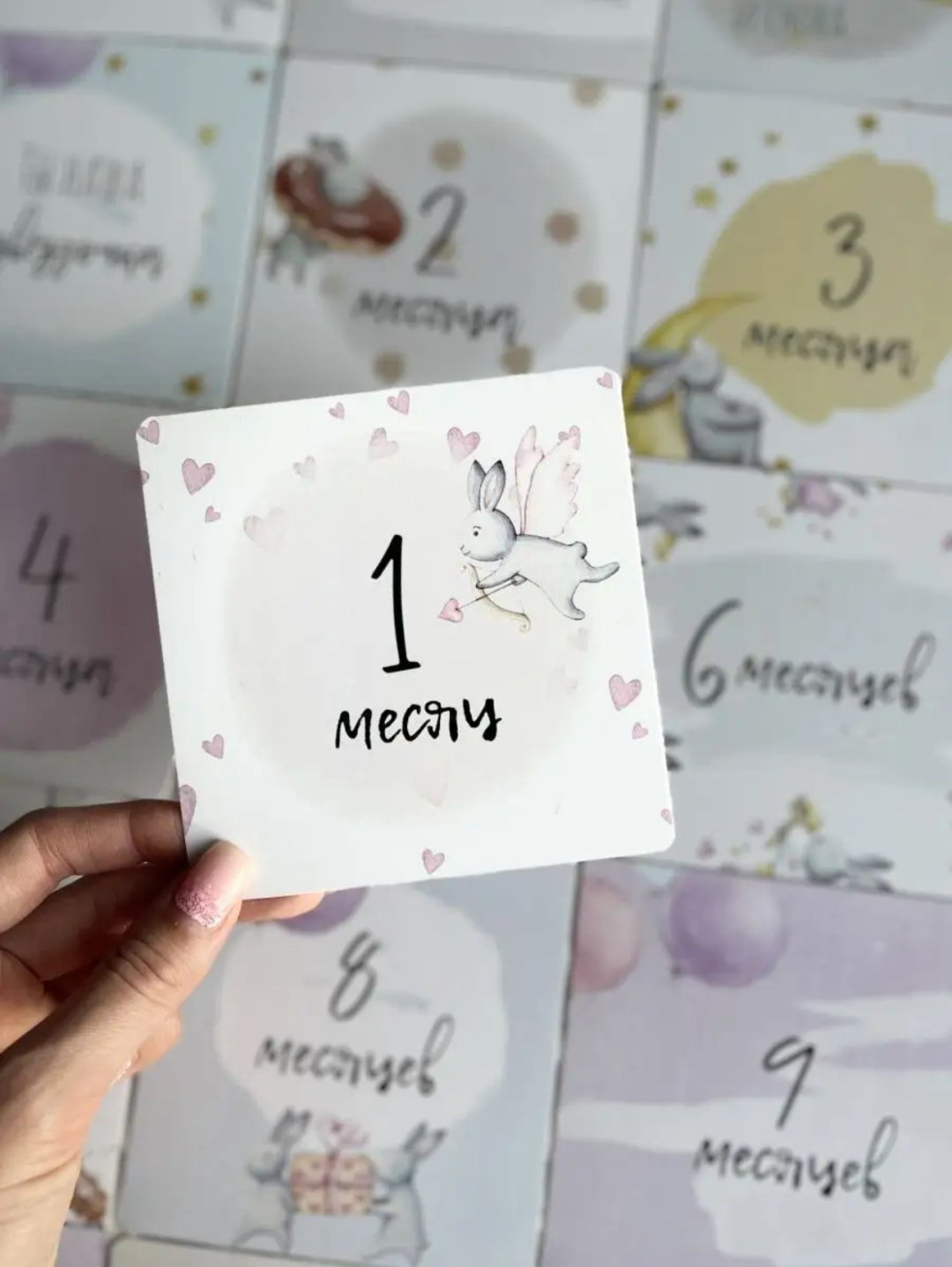 Для фотосессии новорожденной доченьки карточка 36 шт купить,NaN