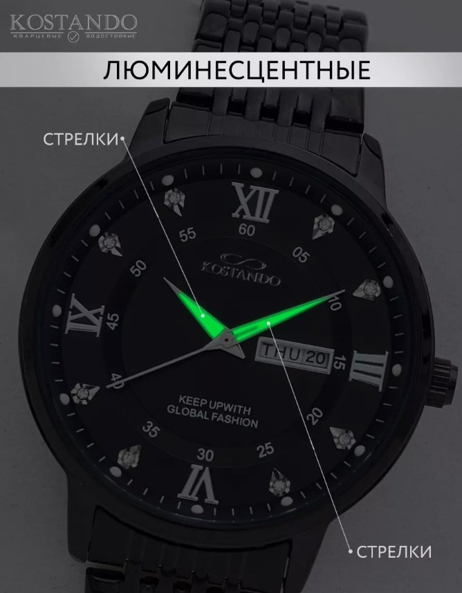Кварцевые Kostando 034548675 нержавеющая сталь купить,NaN