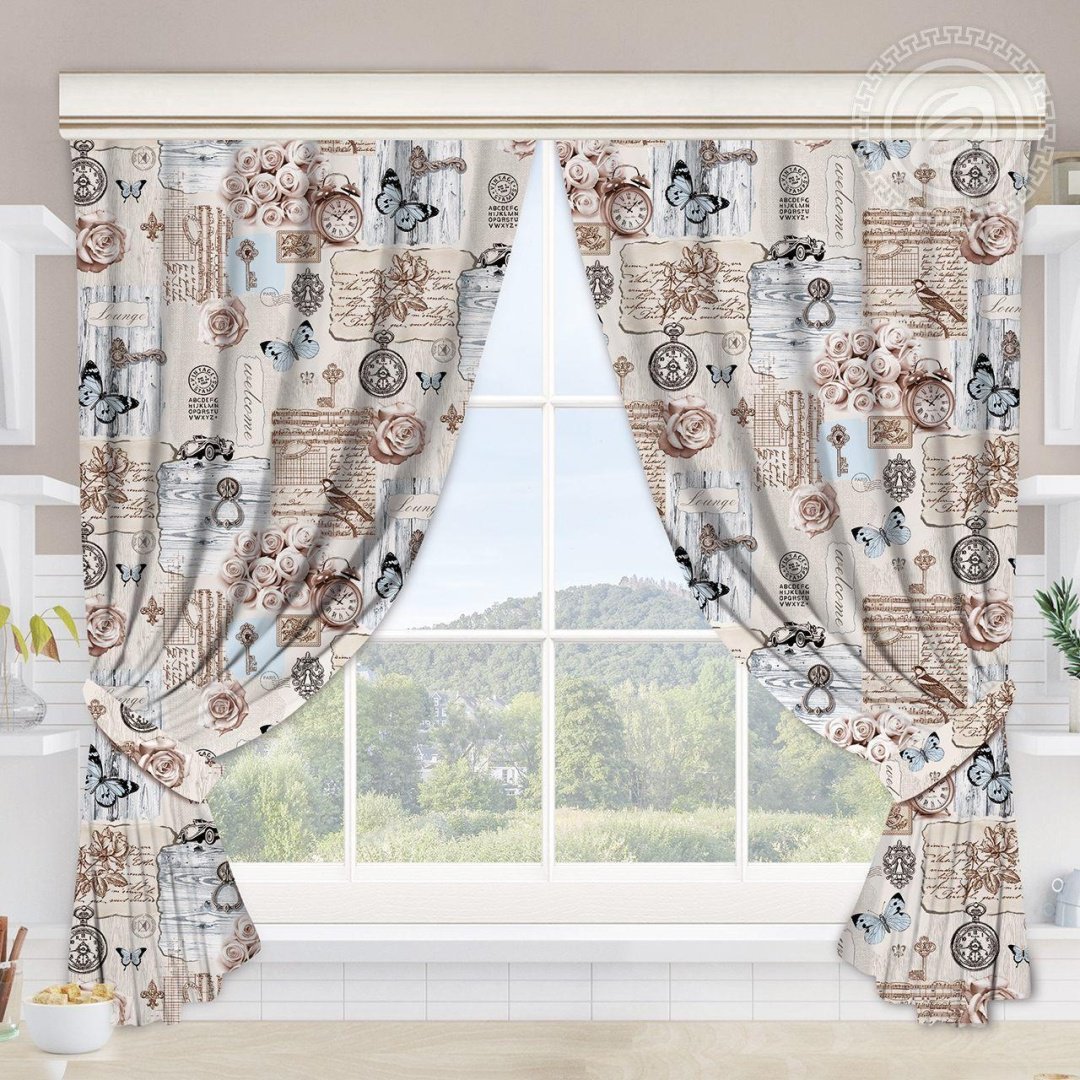Комплект АРТ Дизайн 145x180 см 2 шт, хлопок, рогожка, мультиколор купить,NaN
