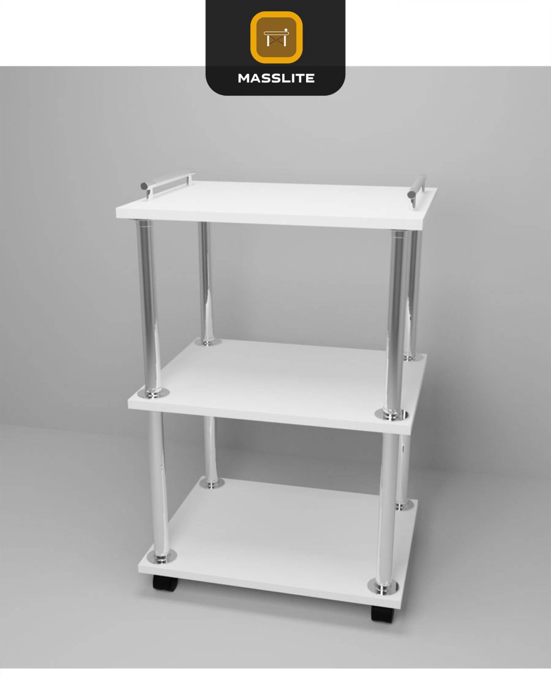 Этажерка для ванной комнаты MassLite АМ-100070 45x35x72 см, ЛДСП купить,NaN