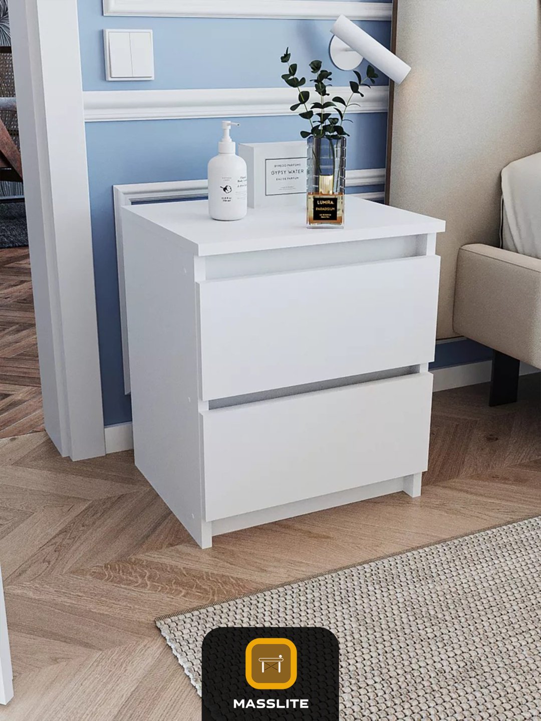 Тумба MassLite ТП-140003, 40x48x36 см, белый купить,NaN