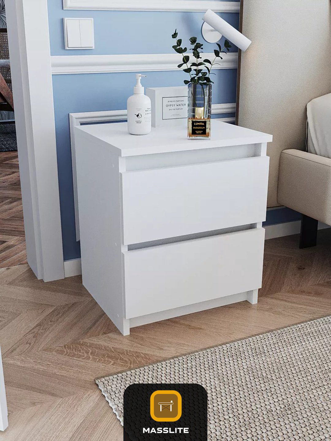 Тумба MassLite ТП-140003, 40x48x36 см, белый купить,NaN