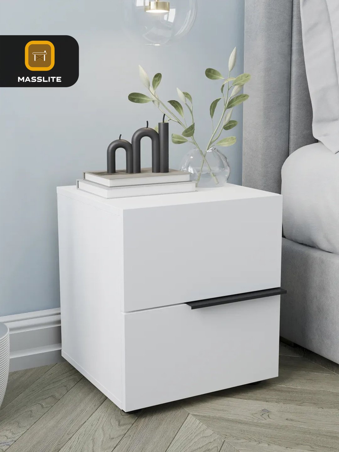 Тумба MassLite DD-001115, 40x46x39 см, белый купить,NaN