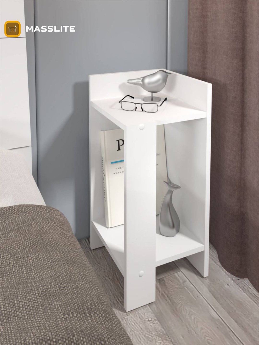Тумба MassLite АМ-1000117, 29x60x27 см, белый купить,NaN