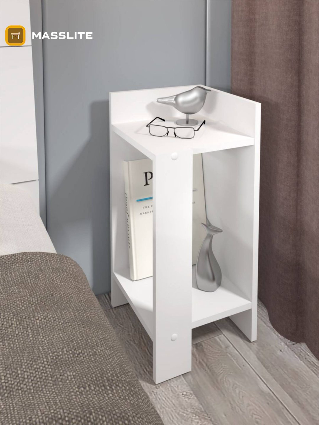 Тумба MassLite АМ-1000117, 29x60x27 см, белый купить,NaN