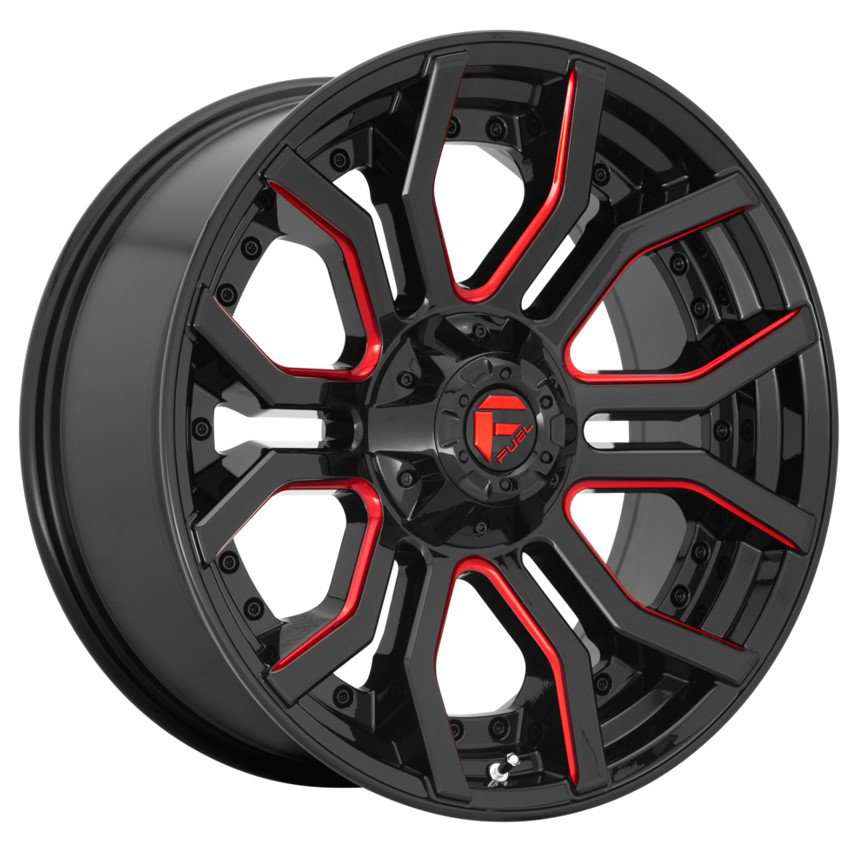 Комплект дисков Fuel D712 Rage 6x135.0/139.7 10x20 ET-18.0 DIA106.10 Gloss Black Red Tinted Clear купить,1248000