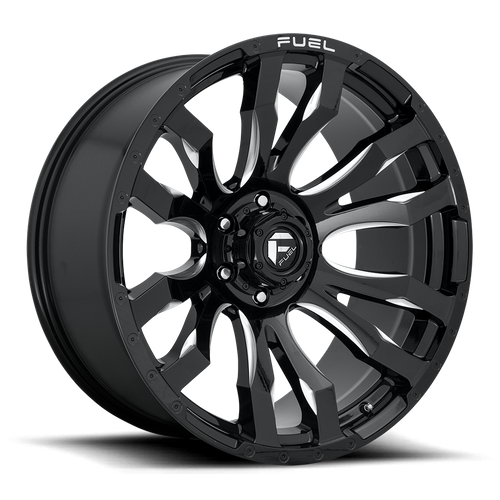 Комплект дисков Fuel D673 Blitz 6x139.7 9x20 ET0 DIA106.10 Gloss Black & Milled купить,1144000