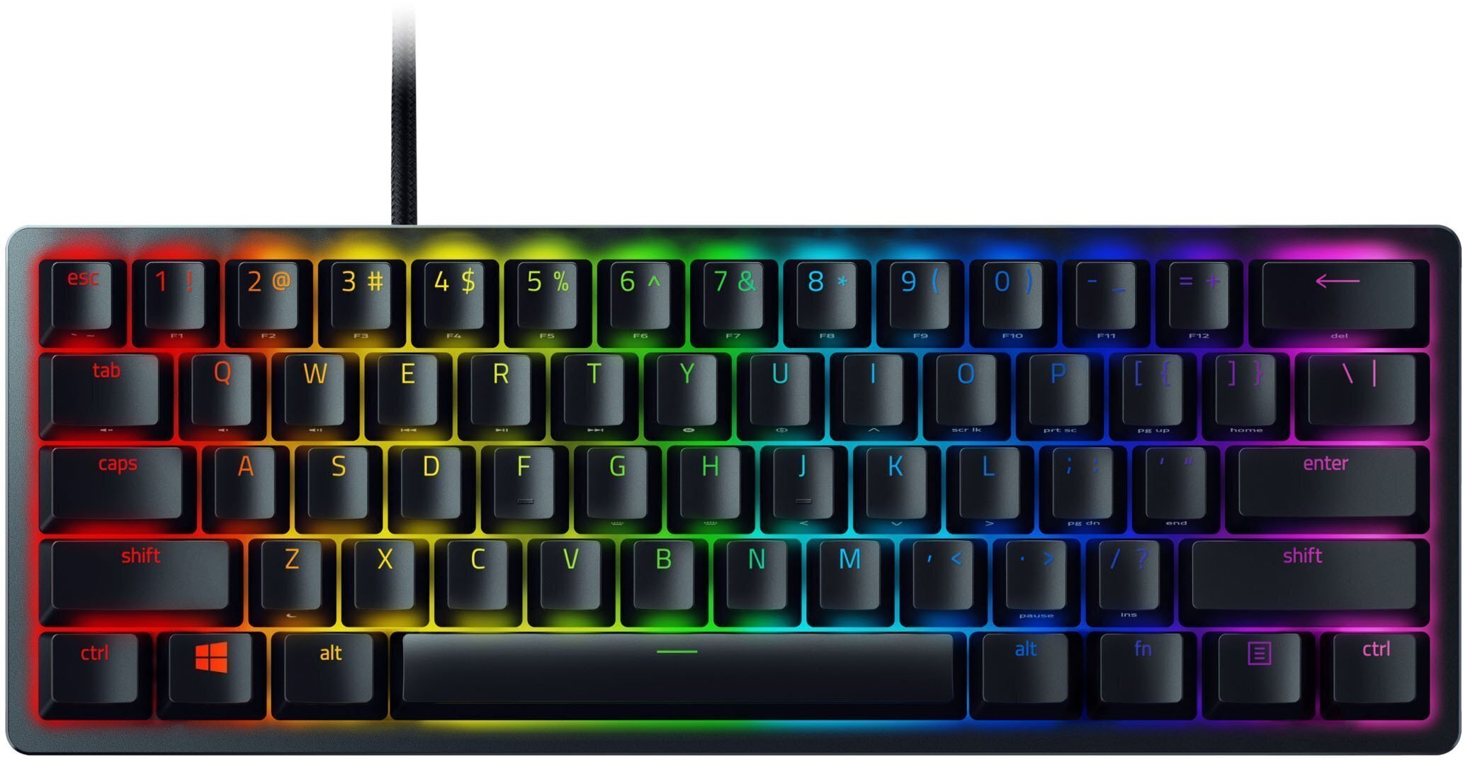Клавиатура Razer Huntsman Mini Purple Switch RZ03-03391500-R3R1 черная