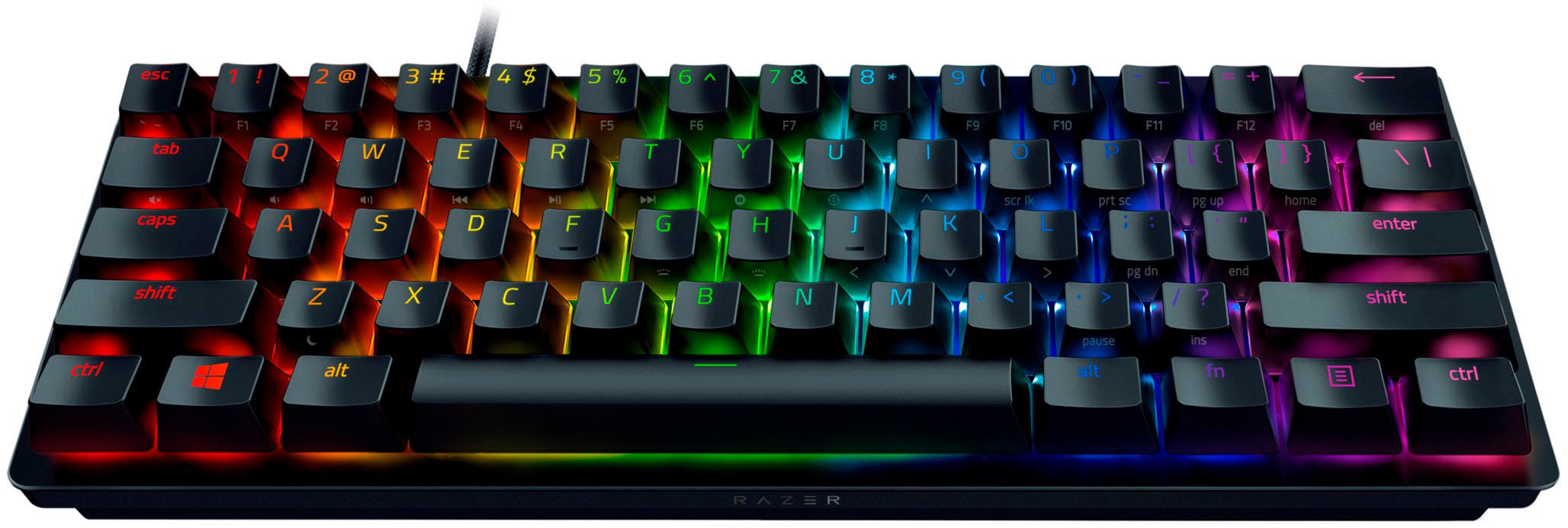 Клавиатура Razer Huntsman Mini Purple Switch RZ03-03391500-R3R1 черная купить,0