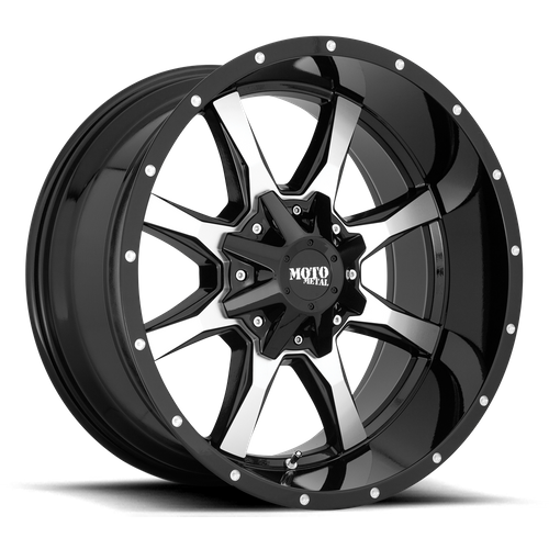 Комплект дисков Moto Metal MO970 5x150,0/139,7 10x20 ET-24.0 DIA110.10 Gloss Black w/ Machined Face купить,1185600