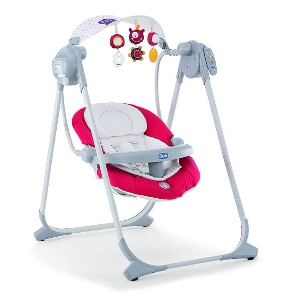 Кресло-качалка Chicco Polly Swing Up Paprika красная купить,NaN
