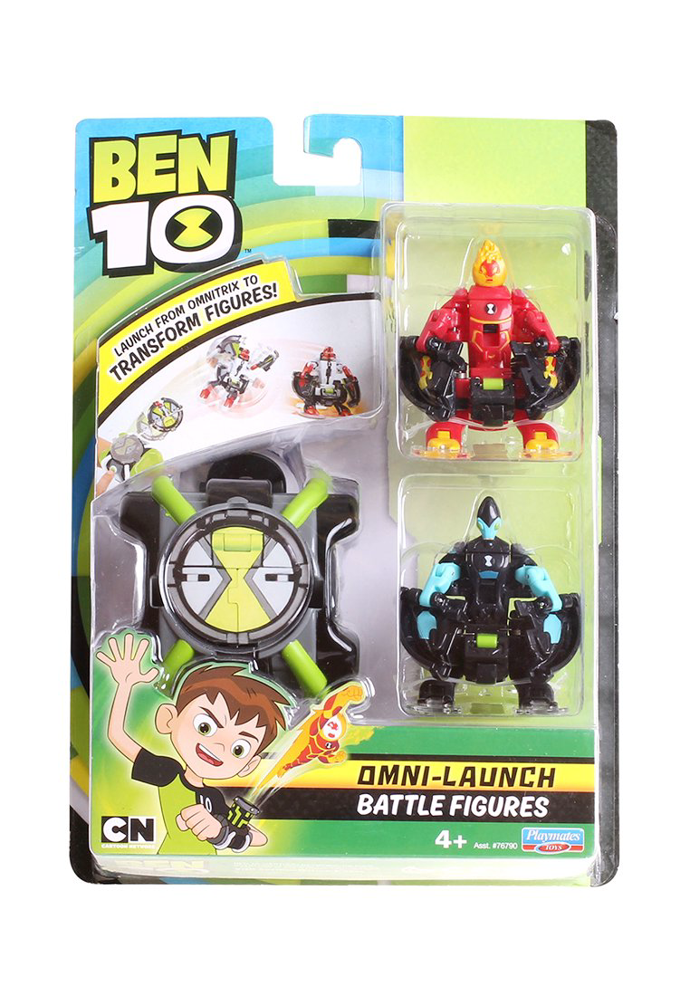 Фигурки Ben 10 Omni-Launch Человек-огонь и Молния 76791 купить,NaN
