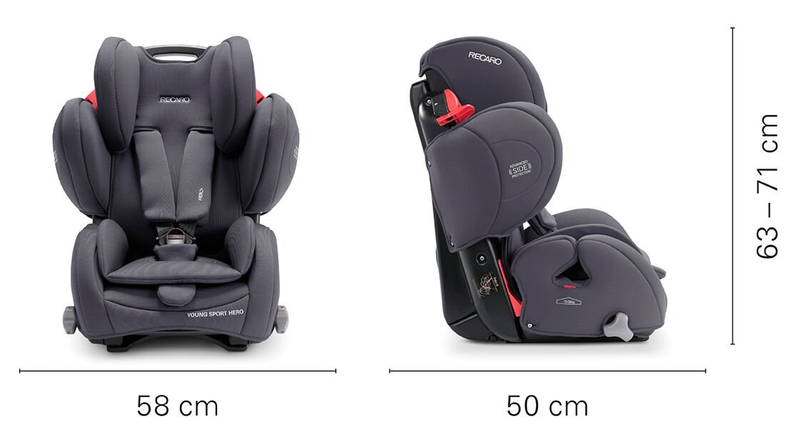 Автокресло Recaro Young Sport Hero Aluminium Grey купить,NaN