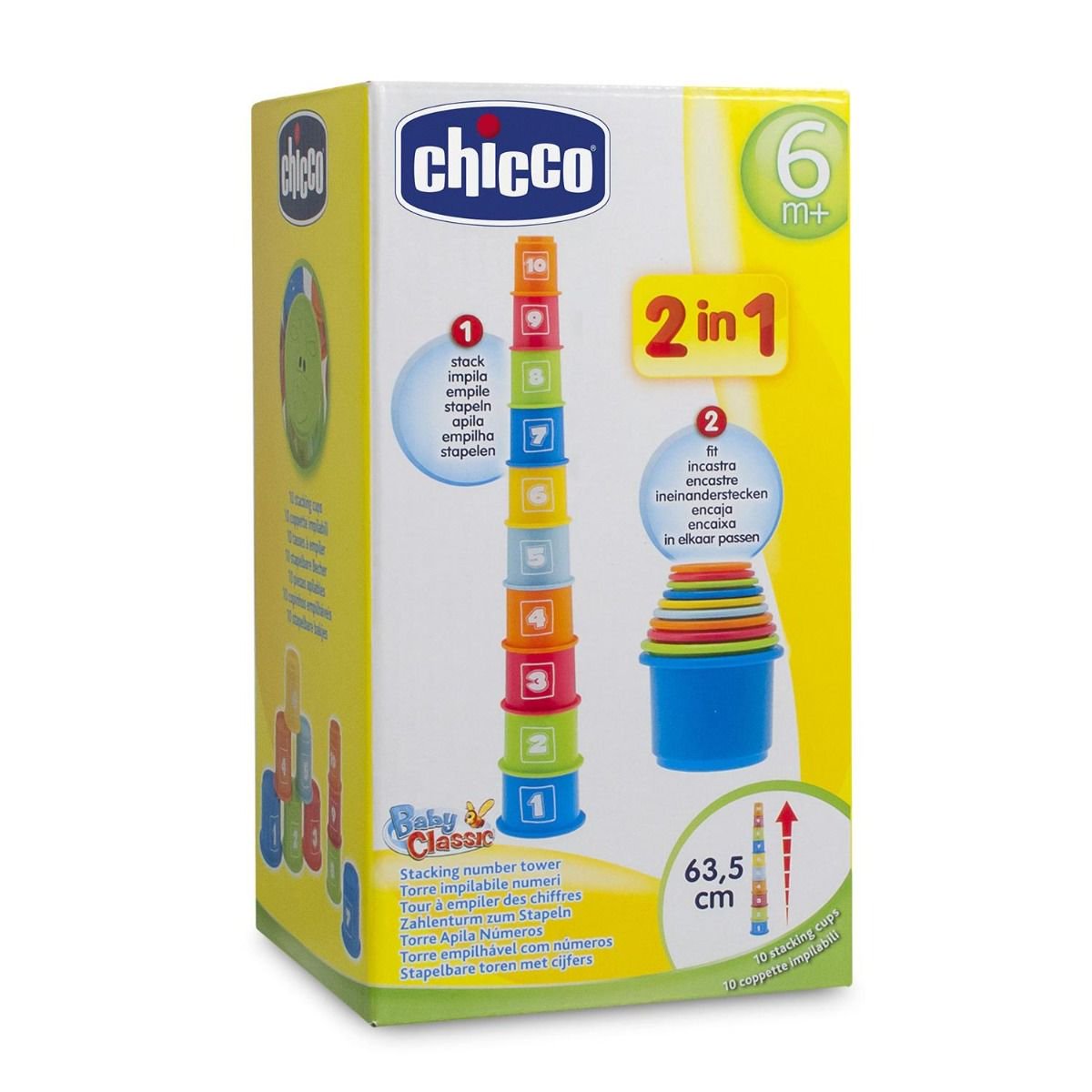 Игрушка развивающая Chicco Занимательная пирамидка с цифрами - ForteMarket Игрушка развивающая Chicco Занимательная пирамидка с цифрами купить,0