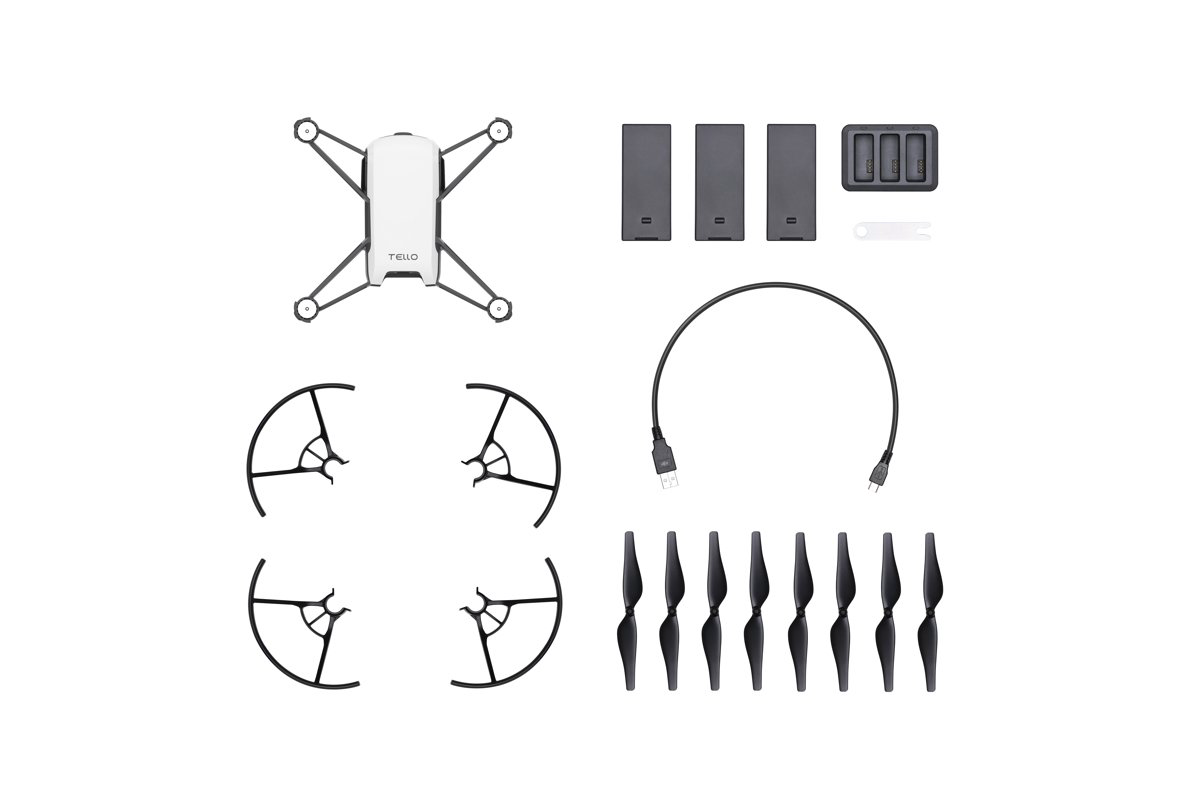 Дрон DJI Tello Boost Combo Global  черно-белый купить,NaN