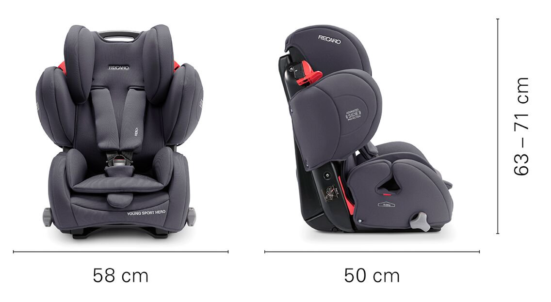 Автокресло Recaro Young Sport Hero Prime Silent Grey купить,NaN
